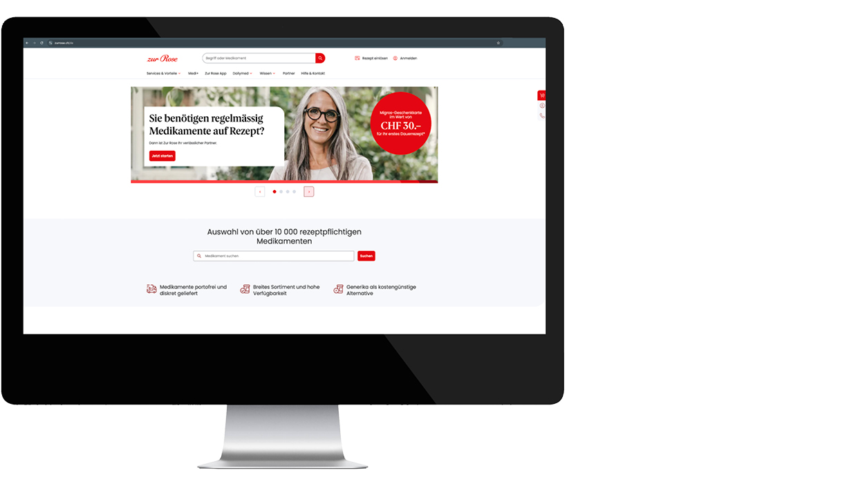 Online bei Rose Medikamente bestellen